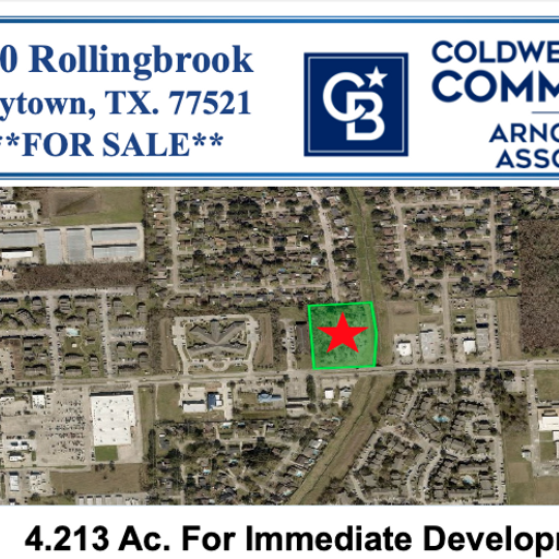 720 Rollingbrook Dr, Baytown, TX 77521 United States Land Coldwell